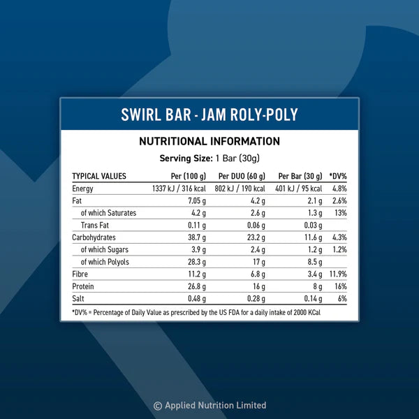 Applied Nutrition Protein Swirl Bars (12 x 60g)